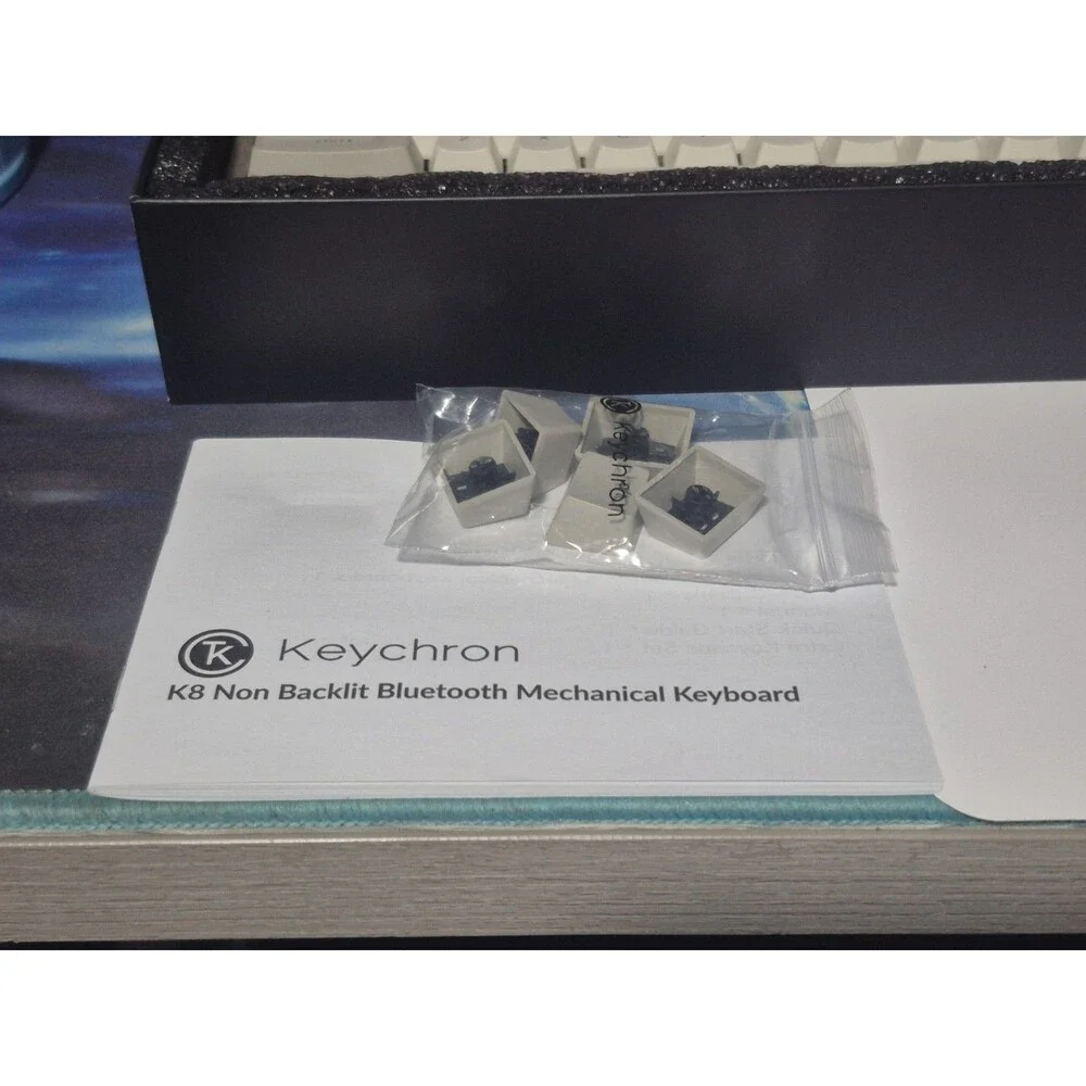Keychron K8 Wireless Mechanical Keyboard K8 Optical White Backlight Red Switch